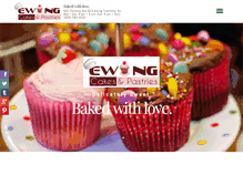 Tablet Screenshot of ewingcakes.com